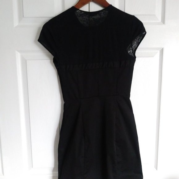 A|X Armani Exchange Little Black Dress in Size 2 - Picture 3 of 8